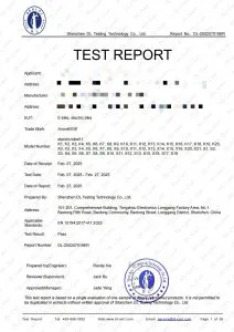 certification document