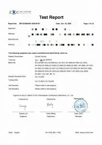 certification document