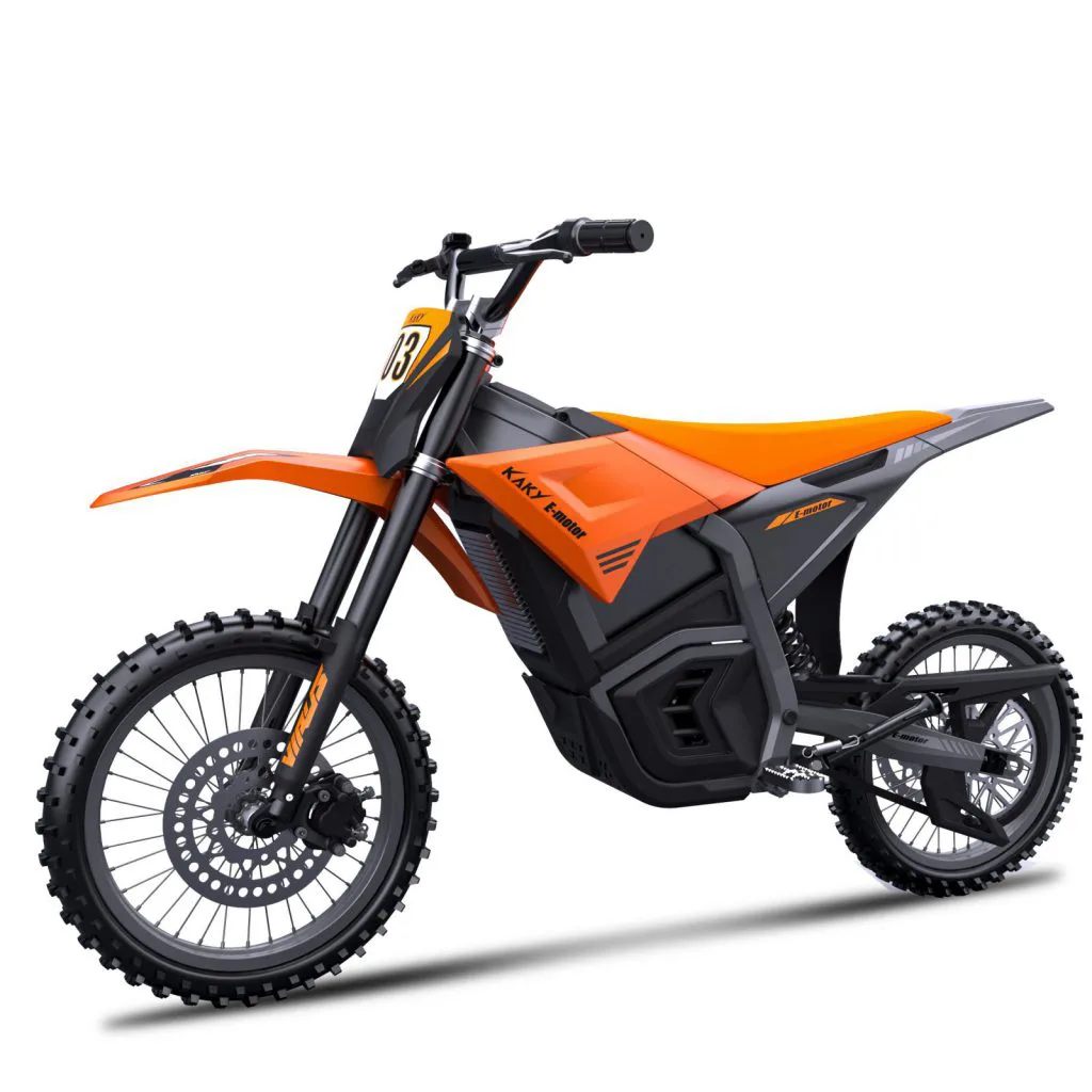Starland D3 electric dirt bike – studio right side view
