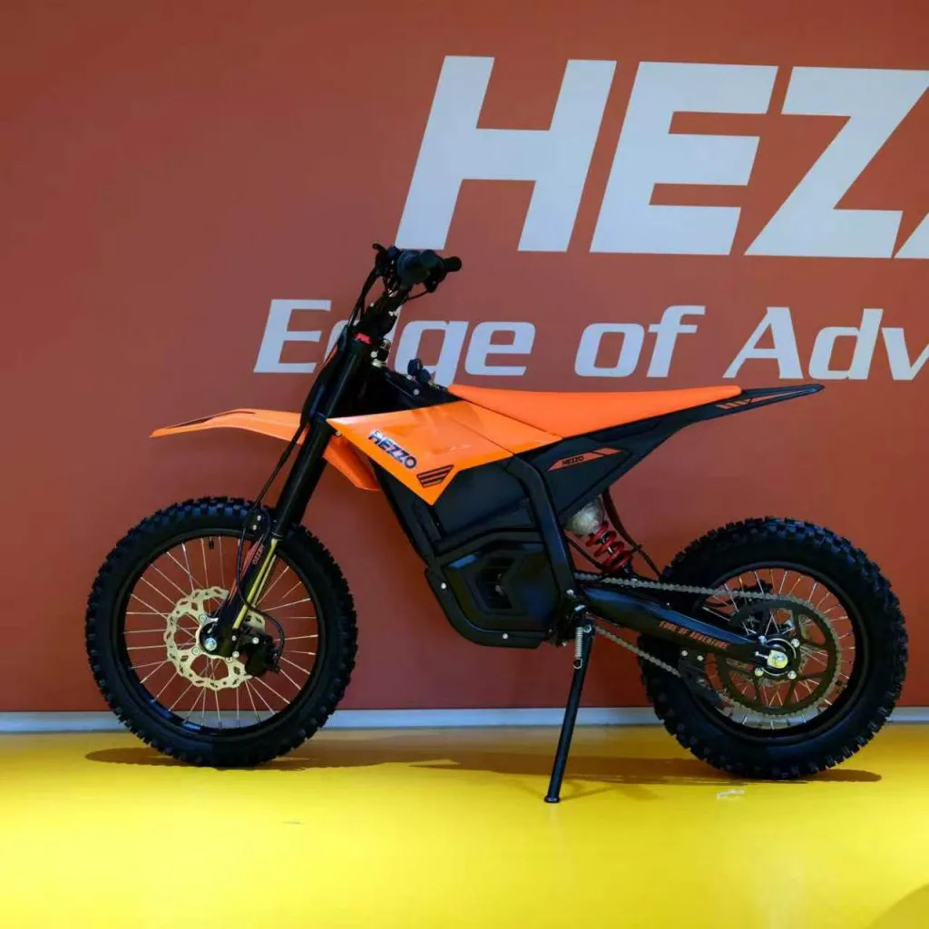 Starland D3 electric dirt bike – showroom rear three-quarter view