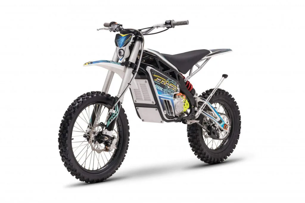 Starland ET electric dirt bike – left side angled on white background